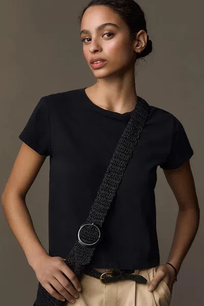 Agolde Adine Crop Tee In Animal Print