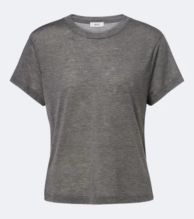 Agolde Adine Jersey T-shirt In Gray