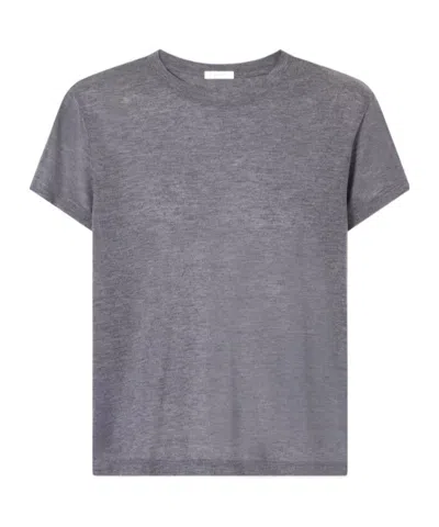 Agolde Adine Lyocell-jersey T-shirt In Gray