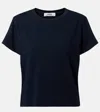 Agolde T-shirt Adine Shrunken Aus Baumwoll-jersey In Black
