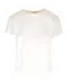 Agolde Adine Shrunken-fit Tee In White