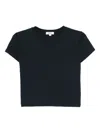 Agolde Adine Shrunken T-shirt In Black