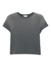 Agolde Adine Shrunken T-shirt In Gray