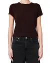 Agolde Adine Shrunken Tee In Americano Heather