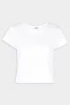 AGOLDE ADINE SHRUNKEN TEE IN WHITE