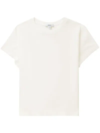 Agolde Adine Crew Neck T-shirt In White