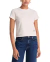 Agolde Adine Shrunken Tee In White