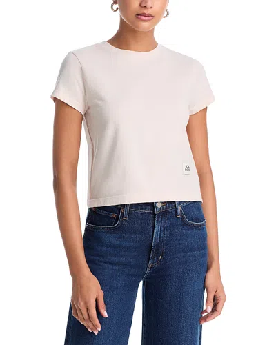 Agolde Adine Shrunken Tee In White