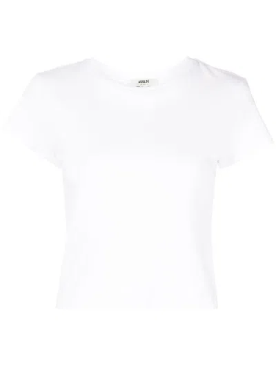 Agolde Adine T-shirt In White