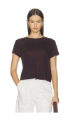 Agolde Adine Tee In Brown