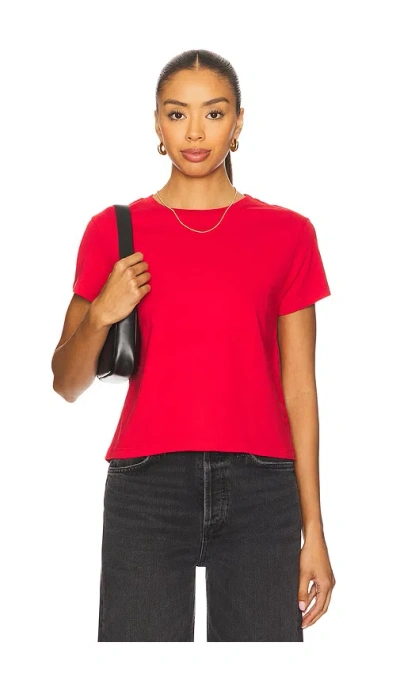 Agolde Adine Tee In Red