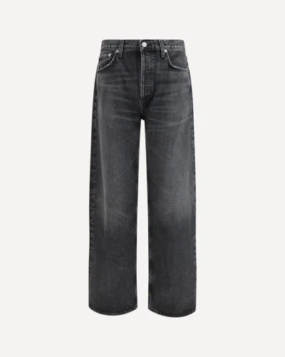 Agolde Afton Straight-leg Recycled Jeans In Gray