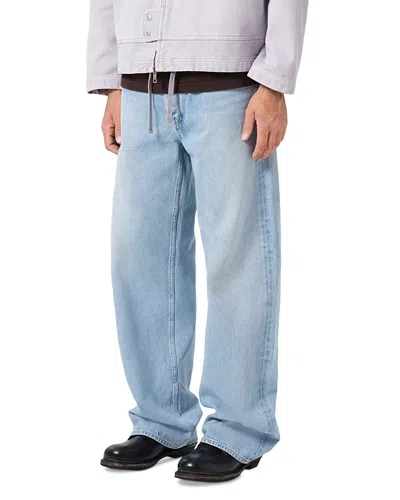 Agolde Afton Straight Fit Jeans In Orten In Blue