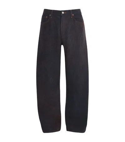 Agolde Afton Wide-leg Jeans In Black