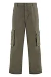 Agolde X Rsvp Gallery Cotton Cargo Trousers In Green