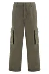Agolde X Rsvp Gallery Cotton Cargo Trousers In Green