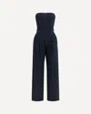 Agolde Agyness Strapless Jumpsuit In Illusion In Blue