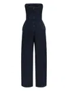 Agolde Agyness Strapless Jumpsuit In Blue