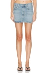 Agolde Alek Mini Skirt In Dwell In Force
