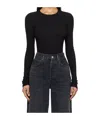 Agolde Tania Twist Tee In Black