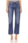 Agolde Amber Low Rise Jeans In Milestone In Multi