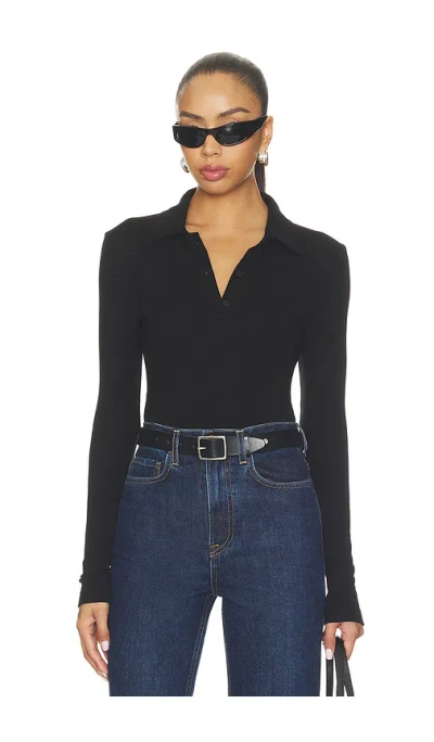Agolde Amos Polo In Black