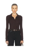 Agolde Amos Polo In Brown