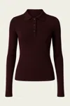 Agolde Amos Polo In Root In Brown