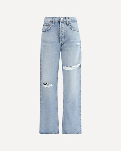 Agolde Amryn Mid-rise Straight Leg Jeans In Black