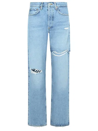 Agolde 'amryn' 'release' Denim Jeans In Blue