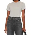 Agolde Adine Shrunken Cropped T-shirt In Grey