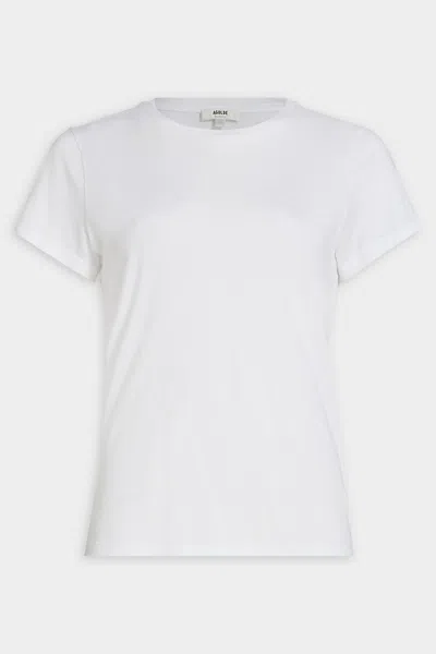 AGOLDE ANNISE SLIM TEE IN WHITE