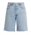 Agolde Anson Denim Shorts In Blue
