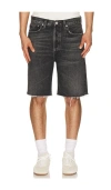 Agolde Anson Short In Black