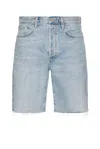 Agolde Anson Cut Off 10 Denim Shorts In Force