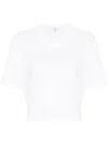 Agolde Anya Cropped T-shirt In White