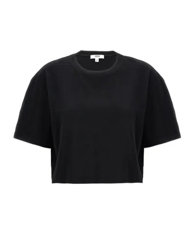Agolde Anya Cropped T-shirt In Black