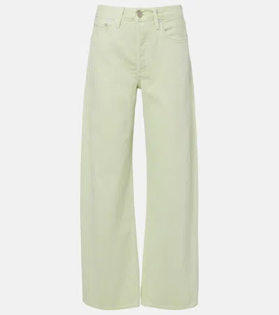 Agolde Arc 32 Wide-leg Jeans In Green