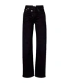 Agolde Arc Criss Cross Asymmetric Straight-leg Jeans In Black