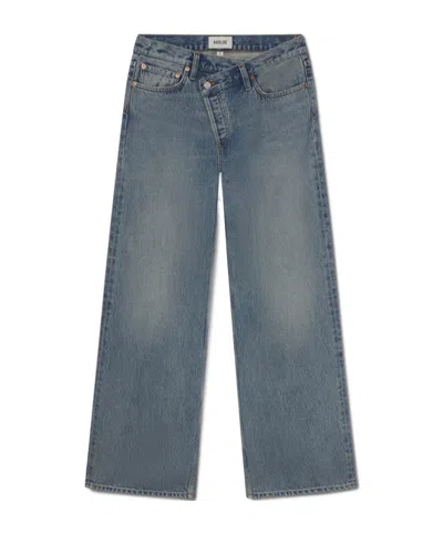 Agolde Arc Criss Cross Jean In Conclusion In Blue