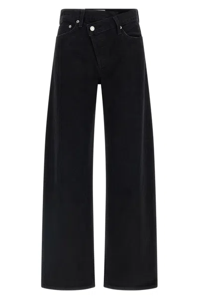 Agolde 'arc Criss Cross' Jeans In Black