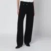 Agolde Arc Criss Cross Asymmetric Straight-leg Jeans In Black