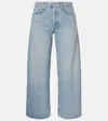 Agolde Clara Wide-leg Jeans In Blue