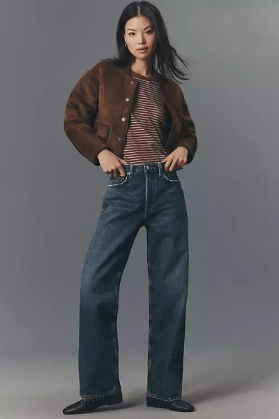 Agolde Arc High-rise Taper Jeans In Blue