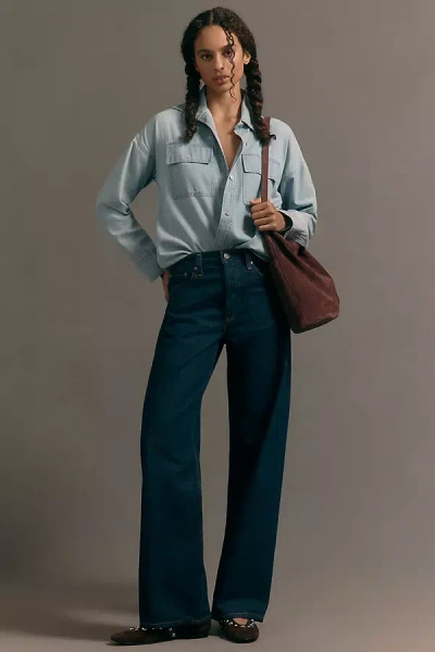 Agolde Arc High-rise Tapered Jeans In Blue