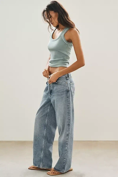 Agolde Arc High-rise Tapered Jeans In Blue