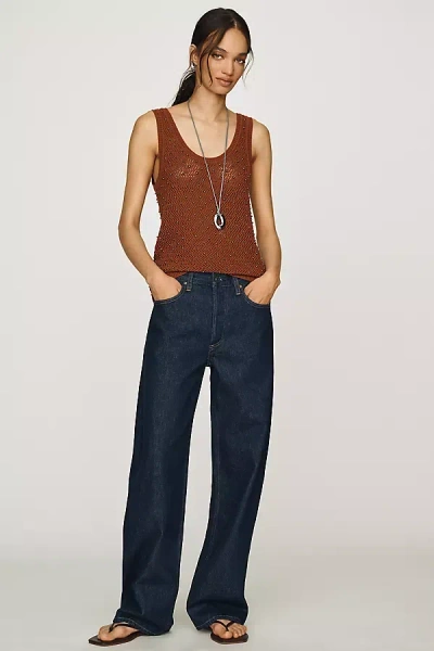 Agolde Arc High-rise Tapered Jeans In Blue