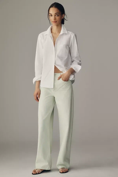 Agolde Arc High-rise Tapered Jeans In Green