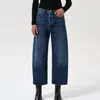 Agolde Arc Jeans In Short Wave In Blue
