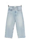 Agolde Arc Mid Rise Crop Wide Jeans In Orten In Blue